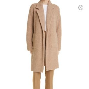 VINCE Merino Wool Blend Longline Cardigan Jacket